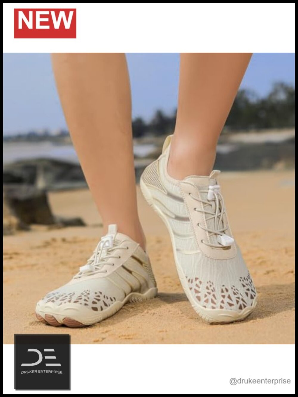 Barefoot Water Shoes with Wide Toe Box, Non-Slip Quick Dry Aqua Socks for Beach